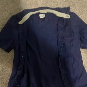 Caribbean Joe Navy Blue Dress Shirt